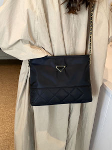 Oxford Cloth Bucket Bag Womens Summer Large Capacity Fashion Trend Chain Crossbody Casual Style Single Shoulder Handbag