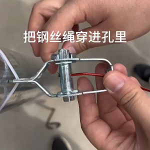 Steel Clip Lock Wire Ratchet Tensioner Inline Wire Tensioner Electric Fence Wire Strainer Used for electric fences