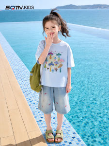 SQTN.KIDS | Cool Feeling Lightweight Cartoon T-Shirt