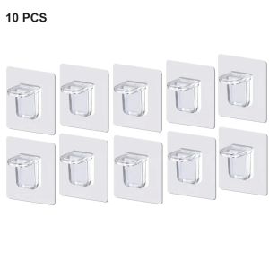 4/10/20Pcs Bracket Adhesive Hook Wardrobe Cabinet Partition Fixed Hook Household Kitchen Strong Bracket Hooks