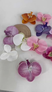 Kepala/Kuntum Bunga Anggrek Latex Besar Orchid Artificial/Bunga Palsu Dekorasi