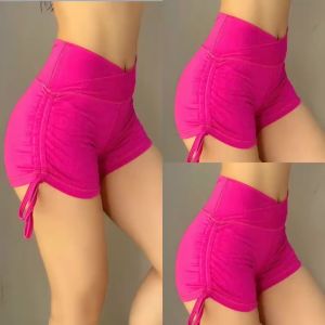 Quần Đùi Cạp Ngang Rút Dây Tập Thể Thao Nữ Gym Yoga Aerobic Đi Chơi Cao Cấp Nhiều Màu