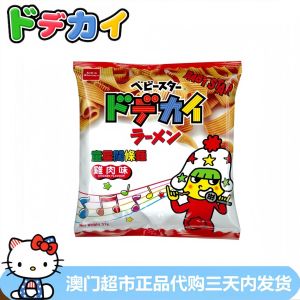 Instant Broad Noodles Snack with Chicken Flavor from BABY STAR/Beibei STAR Crispy Tong Xing Noodles 37g Origin Hong Kong Macao Taiwan