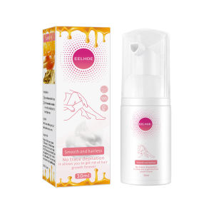 EELHOE Honey Mousse Hair Removal Spray Armpit Hair Leg Hair Moisturizing Moist Foam Gentle Skin-Friendly Non-Irritating Epilation Remover Nonirritating Painless Hair Loss Depilatory Cream For Whole Body
