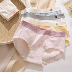 Girls Cotton Underwear Spring Summer New Style Pure Cotton Antibacterial mid Waist Triangle Shorts Seamless Briefs for Teens