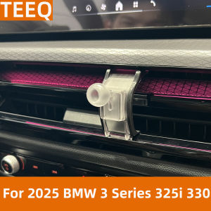 Car Phone Holder For 2025 BMW 3 Series 330i 320 Exclusive Base Mechanical Spring GPS Stand Magnetic Chargre Interior Accessories