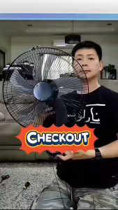 16" Heavy Duty Wall Fan 3 levels of strong wind adjustable Wide Angle Oscillation Electric Wall fan
