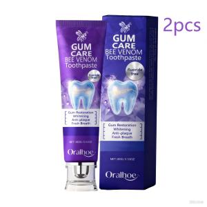 oralhoe | Oralhoe Bee Venom Toothpaste Gum Care Remove Teeth Stains Gum Restoration Dental Plaque Remover for Teeth Whitening Toothpaste