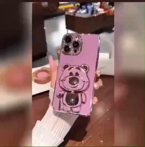 เคส ขาตั้ง หมุนได้ 360องศารุ่น VIVO Y28 5G Y17S เคสฝาหลังนิ้ม กันกระเเทรก หมีส็อตโชี เคสโทรศัพท์ เคสมือถือ ตั้งไต้พร้อมกับกระจกแต่งหน้า