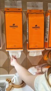 ยกลัง 4 แพ็ค ทิชชู่แบบดึง แขวนได้ หนา 4ชั้น/1 แพ็ค 1350แผ่น (แถมตะขอ) ไม่ขาดง่าย สะอาดปลอดภัย พร้อมส่งจากไทย