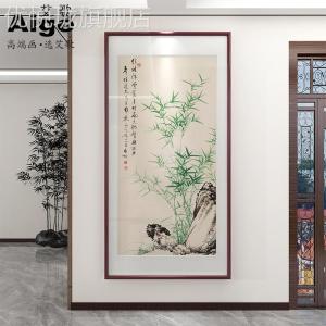 New Chinese Style Decorative Painting Bamboo in Ink Modern Home Decoration Wall Art for Entrance Hallway Corridor
