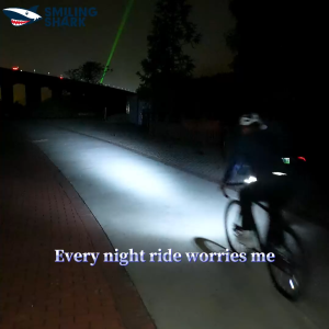 SMILING SHARK Bike Light LED 3 Rechargeable Bicycle Tail Light 6Mode bike Light Front 5Mode Bike Tail Light Type c Waterproof Outdoor Cycling Light Suit QXD345