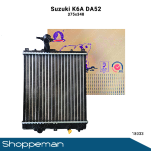 18033 SUZUKI SWIFT 2000-2001 K6A DA52 RADIATOR ASSEMBLY M/T 375x348x26mm PA26 1ROW 17700-80G00
