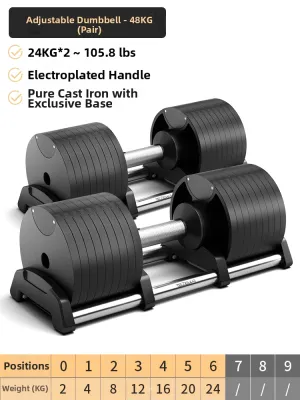 TEZEWA | Adjustable Weight Dumbbell Fitness Set