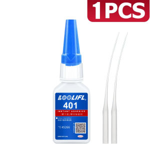 LOOLIFL 20ml 401/406 Instant Strong Super Glue Universal Superglue Mighty Instant Glue for Resin Ceramic Metal Glass Fast Dry