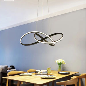 LANTU โคมไฟโคมไฟแขวน LED-โคมไฟระย้าหรี่แสงระยะไกล70ซม. โคมไฟแขวนปรับได้สามสีสำหรับโต๊ะทานอาหารบาร์และห้องครัว