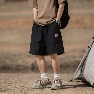 HetingHOME | Hetinghome Summer Outdoor Sport Loose Mens Shorts Five-Quarter Length Casual Straight Leg Pants For Couples Youth Fashion