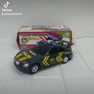 Mainan Mobil Polisi Indonesia Pakai Baterai