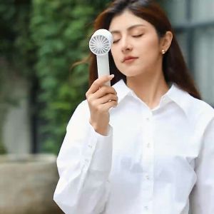 New High Speed Wind Handheld Fan 100 Gears Portable Air Conditioner Bladeless Cold Fan 3000mah Long Battery Rechargeable Turbo Fan LED Digital Display Outdoor Powerful Hand Fan 5-speed suitable Portable Mini Fan Adjustable Cooling Fan Handheld Fan