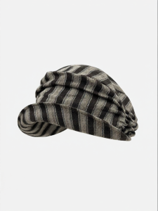 Vintage Striped Sun Protection Newsboy Hat
