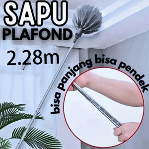 Sapu Plafon / Sapu Sawang Sarang Laba / Sapu Langit  Panjang Retractable 2.28m