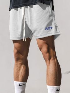 FIND BETTER Mens Breathable Basketball Shorts Shoelace Placket High Street Style American Sports Pants for Summer