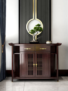 New Chinese Style Console Solid Wood Middle Hall a Long Narrow Table Altar Accessible Luxury Living Room Side View Home Console Tables Incense Burner Table