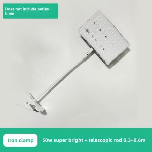 Led Exhibition and Exhibition Spotlight Long Arm Long Brush Holder Shovel Lamp 50w100w Wedding Background Cultural Wall Horizontal Clip Spotlight