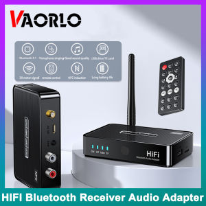 VAORLO Original Bluetooth 5.1 Audio Receiver HIFI Stereo Music Wireless Adapter NFC 3.5mm AUX/RCA/USB U-Disk/TF/6.5 Micrphone Karaoke Singing For Speaker Car Kit Amplifier