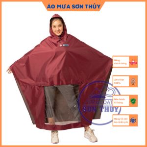 Áo mưa choàng Sơn Thủy K8- áo mưa vải dù siêu nhẹ chống rách trượt nước cực tốt