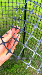 10M/20M/30M/50M Plastic Mesh Fence Net 0.6-2M Height for Orchard Garden Poultry Breeding Balcony Protection with Free Cable Ties Black 3cm Aperture