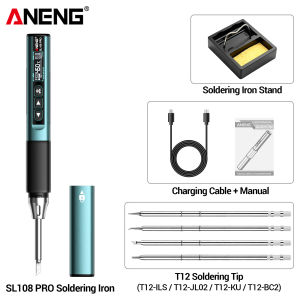 ANENG | ANENG SL108 PRO 100W Electric Soldering Irons PD QC Adjustable Temperature Fast Heat Portable Digital Smart Soldering Iron Tools
