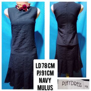 DRESS KUTUNG/SLEEVELESS NAVY(PLAY DRESS) 76