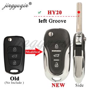 Modified Flip Remote Car Key Shell Case Fob For Hyundai Solaris Accent IX35 I20 I30 Kia Picanto Sportage K2 K5 Rio Sorento Soul