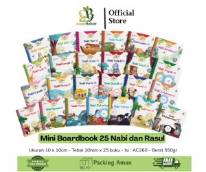 Mini Book Seri Kisah 25 Nabi dan Rasul | 1 Set 25 Buku | Pengenalan Kisah Nabi Untuk Balita | by Ziyadbooks