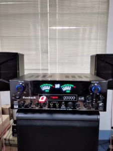Sunbuck โฮมเธียเตอร์เครื่องขยายเสียง คาราโอเกะ Bluetooth สเตอริโอ Bass Amp รองรับสัญญาณ 2 ตัว