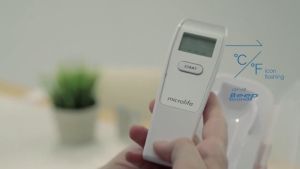 Nhiệt kế hồng ngoại đo trán Microlife Fr1mf1 - đo 1s - Tặng kèm 1 khẩu trang vải kháng khuẩn