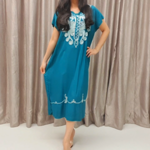 [064] WOMEN BATIK BORDIR DRESS/DASTER BORDIRAN
