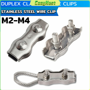 C.N. Stainless Steel Wire Clip Wire Rope Clamp Double Clamp Cable Clip M2 M3 M4