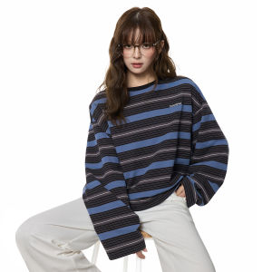 Turn Signal | Retro and Stylish Striped Long Sleeve T-shirt Loose Casual