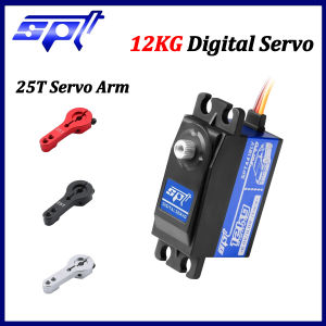 SPT 12KG Metal Gear Digital Servo 4412LV with 25T Arm for 1/10 1/12 RC Car Crawler Tank Buggy Fixed-wing Robot Boat Toy Parts