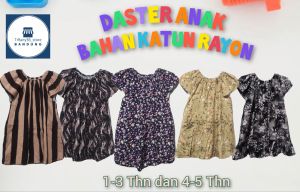 DASTER ANAK / DRESS ANAK PEREMPUAN 1-5 tahun Katun rayon