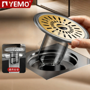 YEMO | Odor Blocking & Clog Preventing Bathroom Drain Filter