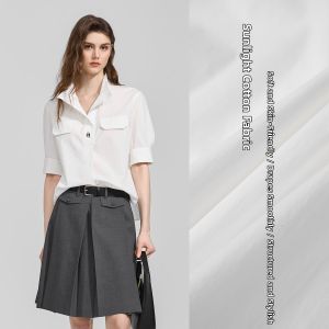BEIQIANI | Business Style Summer New Cottony Lapel Shirt