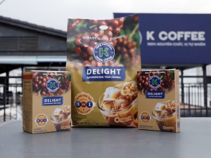 Cà Phê Sữa Hòa Tan K Delight 3in1 170g (Hộp 10 gói x 17g) K COFFEE - Coffee - Nông sản sạch Tây Nguyên