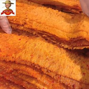 Khô Mực Cán Tẩm Vị Đậm Đà Dai Ngon 200g Đồ Ăn Vặt Mực Khô Ướp Gia Vị Mường Then siêu ngon