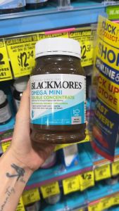 [HÀNG CHUẨN ÚC] Blackmores Omega Mini Double Concentrade - Dầu Cá không mùi viên nhỏ 200/400 viên