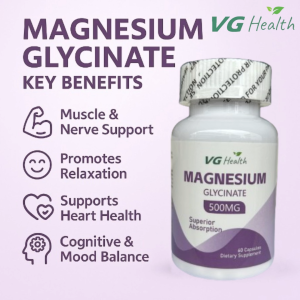 VG Health Magnesium Glycinate 500mg x 60 Caps