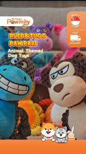 Ruff n Tugg Paw Pals – Animal Themed Chew Fun Toy for Dogs