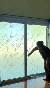 ฟิล์มติดกระจกบ้าน รุ่นสุญญากาศ ขนาด120x200เซน ติดง่าย เพิ่มความเป็นส่วนตัว ฟิล์มกรองแสงติดกระจก สติ๊กเกอร์ติดกระจกบ้าน